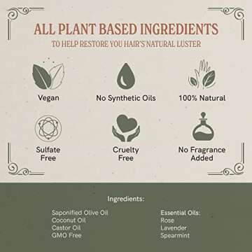 J·R·LIGGETT'S All-Natural Shampoo Bar, Original Formula - Supports Strong and Healthy Hair - Nourish Follicles with Antioxidants and Vitamins - Great for Holiday Gifts & Stocking Stuffers, 3.5 Ounces