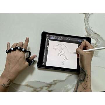 TAPWITHUS Tap Strap 2 - Wearable Keyboard, Mouse & Air Gesture Controller (Small-2021)