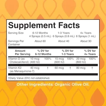 Vegan D3 K2 Spray for Bone & Heart Health MaryRuth Organics