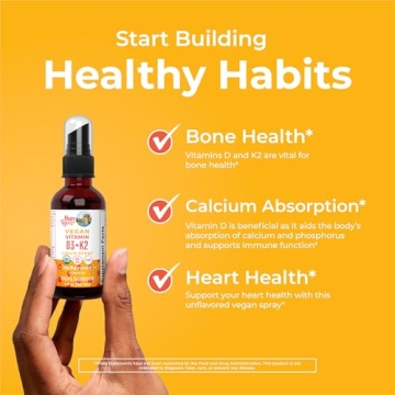 Vegan D3 K2 Spray for Bone & Heart Health MaryRuth Organics