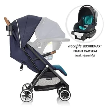 Evenflo Gold Otto Self-Folding Travel Stroller in Blue
