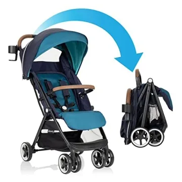 Evenflo Gold Otto Self-Folding Travel Stroller in Blue