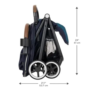 Evenflo Gold Otto Self-Folding Travel Stroller in Blue