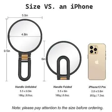 Sifolo Travel Hand Mirror with 30x Magnification