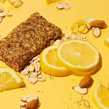 CORE Foods Organic Overnight Oat Bar + Probiotics, Gluten Free, non-GMO, Vegan, Kosher, Prebiotics, Lemon Poppy Seed, 2 oz, 16 Refrigerated Bars