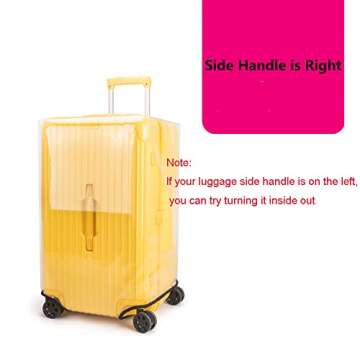Klmsscxy Luggage Cover Suitcase Cover Protector Luggage Protector Suitcase Cover Clear Luggage Cover Trunk Luggage Covers for Suitcase (Transparent, 32inch)