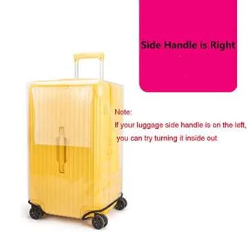 Klmsscxy Luggage Cover Suitcase Cover Protector Luggage Protector Suitcase Cover Clear Luggage Cover Trunk Luggage Covers for Suitcase (Transparent, 32inch)