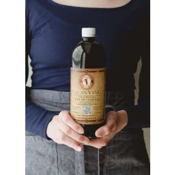 Pure Mexican Vanilla (Clear 1 liter, 33.81 fl oz)