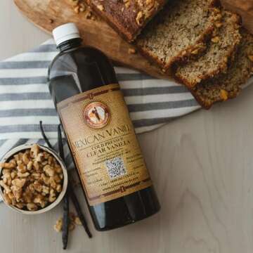 Pure Mexican Vanilla (Clear 1 liter, 33.81 fl oz)