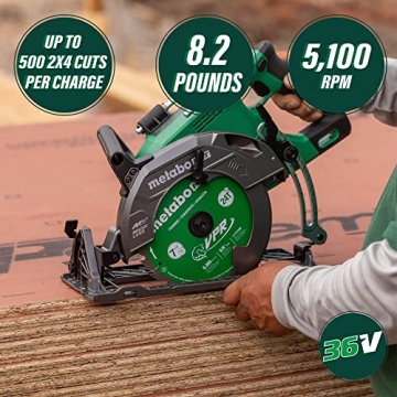 Metabo HPT 36V Cordless Circular Saw Lightweight Efficient