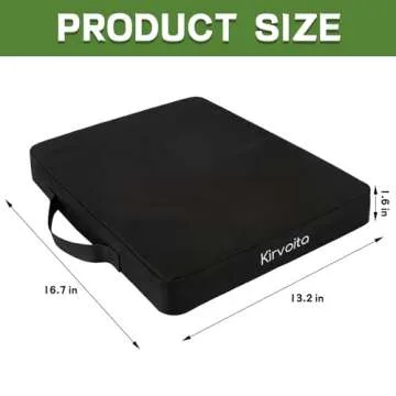 Kirvoita Stadium Seat Cushions 2 Pack, Bleacher Seat Cushion, Portable and Extra Thick Stadium Cushi...