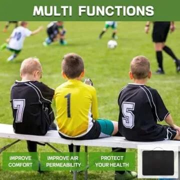 Kirvoita Stadium Seat Cushions 2 Pack, Bleacher Seat Cushion, Portable and Extra Thick Stadium Cushion, Bleacher Cushion for Any Outdoor Events Use