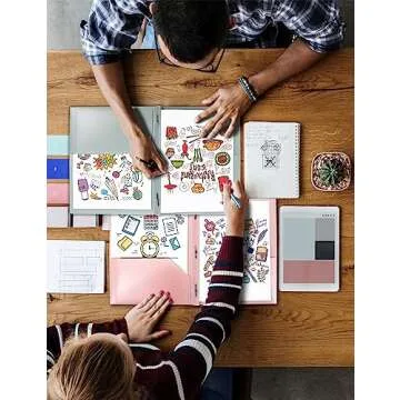 SUNEE 3-Prong Plastic Folders - 6 Pack in Pastel Colors