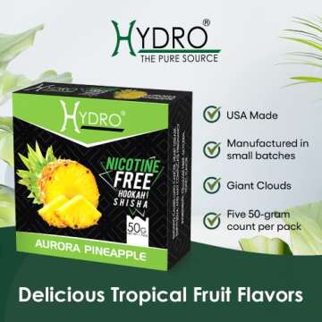 Hydro Fruit Mix Hookah Shisha - Premium Tropical Set of 5 Flavors