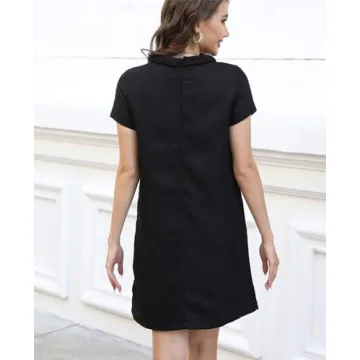 Elegant Yioaga Tweed Jackie Dress for Women - Chic & Comfortable