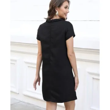 Elegant Yioaga Tweed Jackie Dress for Women - Chic & Comfortable