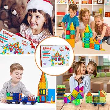 Bmag Magnetic Tiles 100PCS Building Blocks for Creative Play