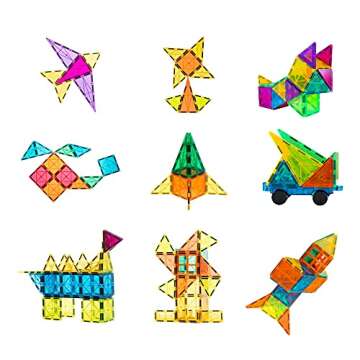 Bmag Magnetic Tiles 100PCS Building Blocks for Creative Play