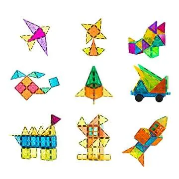 Bmag Magnetic Tiles 100PCS Building Blocks for Creative Play