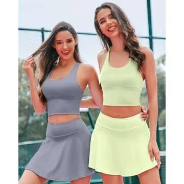 XUNYU Women Sports Bras Longline Fitness Crop Tops Tank Gym Camisole Strappy Criss Cross Yoga Workout Running Shirts Green