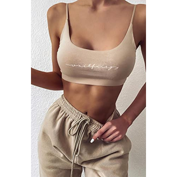 Waitfairy Women Sweatpants High-Waisted Comfort Joggers