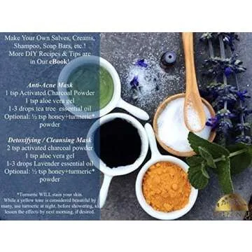 Activated Hardwood Charcoal Powder by Schizandu Vegan 100% | Supports Skin, Body, Teeth Whitening (Hardwood Charcoal Powder)