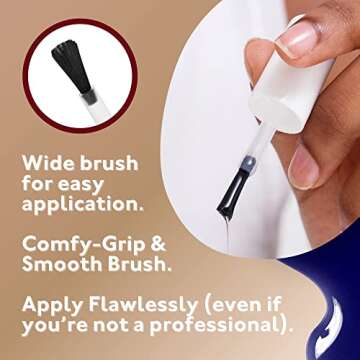 Eternal Beige Nail Polish Set for Women (ELEGANT) - Red Nail Polish Set for Girls - Lasting & Fast Dry Blue Regular Nail Polish for Home DIY Manicure Pedicure - Made in USA, 13.5mL (Set of 5)