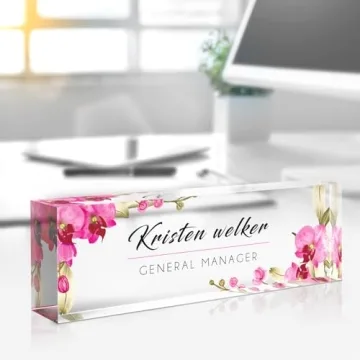 Custom Name Plate for Desk - Unique Personalized Gifts