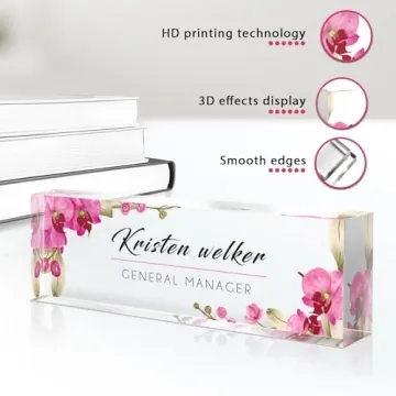 Custom Name Plate for Desk - Unique Personalized Gifts