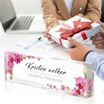 Custom Name Plate for Desk - Unique Personalized Gifts