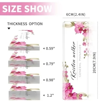 Custom Name Plate for Desk - Unique Personalized Gifts