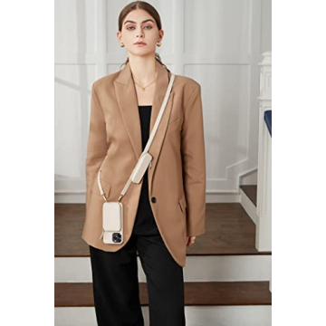 ZVE Crossbody Phone Case for iPhone 13 Pro Max - Beige