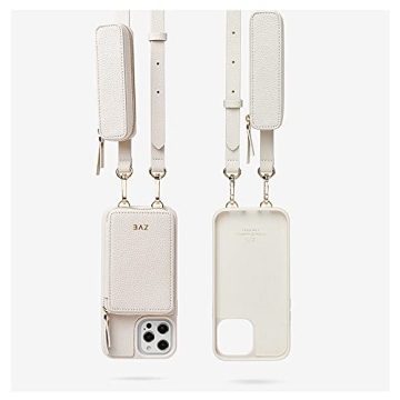 ZVE Crossbody Phone Case for iPhone 13 Pro Max - Beige
