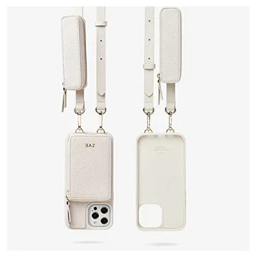 ZVE Crossbody Phone Case for iPhone 13 Pro Max - Beige