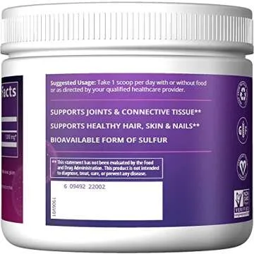 MRM Nutrition MSM Crystals | Methyl-sulfonyl-Methane Drink Mix | Joint Health | Hair + Skin + Nails | Bioavailable Form of Sulfur | Gluten-Free + Vegan | 200 Servings
