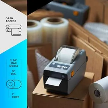 ZEBRA ZD410 Compact Monochrome Label Printer for Business