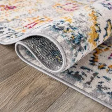 Rugshop Vintage Distressed Bohemian Area Rug 5' x 7' Gray