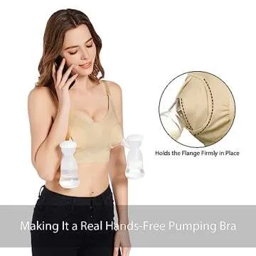 haakaa Hands Free Pumping Bra for Nursing Moms