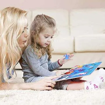 Colorful Wooden Jigsaw Puzzles for Kids aged 3-5