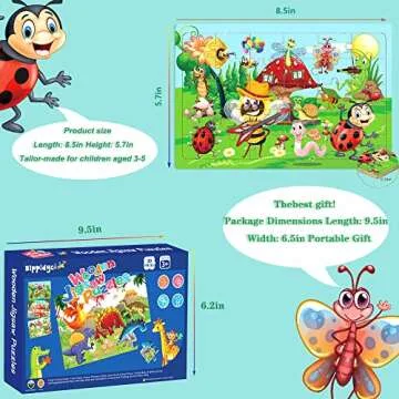Colorful Wooden Jigsaw Puzzles for Kids aged 3-5
