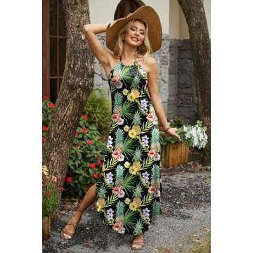 For G and PL Women Summer Resort Casual Hawaiian Sundress Loose Trendy Vacation Clothes Pineapple XL