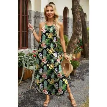 For G and PL Women Summer Resort Casual Hawaiian Sundress Loose Trendy Vacation Clothes Pineapple XL