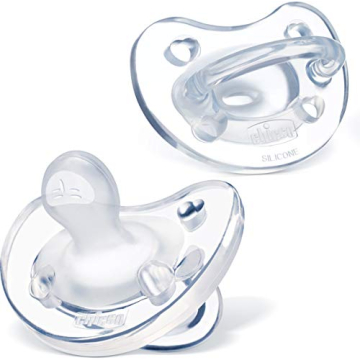Chicco PhysioForma 100% Soft Silicone One Piece Pacifier for Babies aged 0-6 months | BPA & Latex Fr...