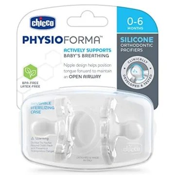 Chicco PhysioForma Silicone Pacifiers for Infants 0-6 Months