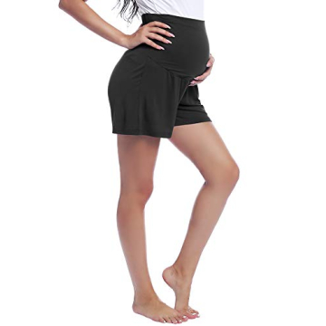 Joyaria Ladies Pregnancy PJ Shorts Over The Belly Yoga Lounge Pajamas Sleep Bottoms Maternity Summer...