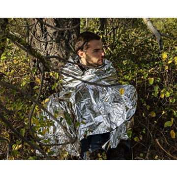 MEKKAPRO Mylar Thermal Blankets for Camping and Emergencies