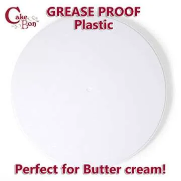Cakebon 12 Inch Plastic Cake Boards - 12 Pack