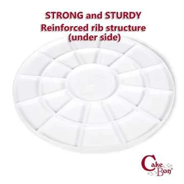 Cakebon 12 Inch Plastic Cake Boards - 12 Pack