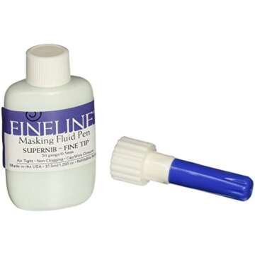 Fineline Masking Fluid Pen - 20 Gauge Tip, 1.25 Oz - Precision Masking Fluid