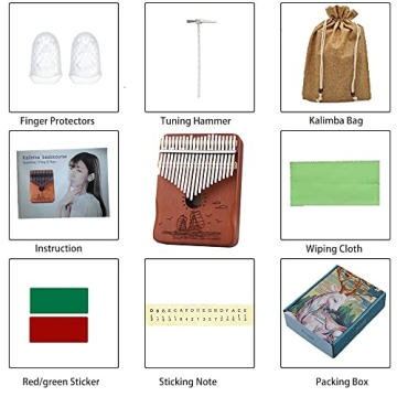 Beautiful Kalimba 21 Keys Thumb Piano for Everyone